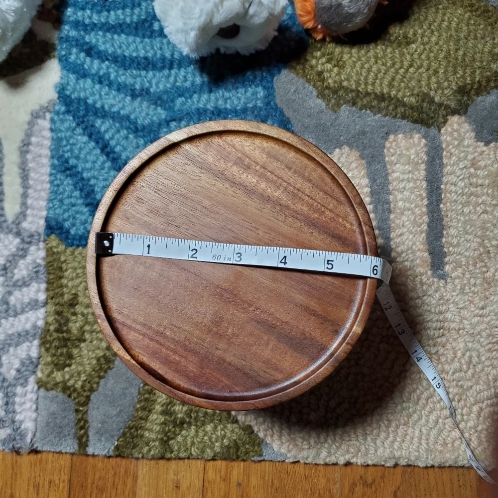 Glass Storage Jar with Acacia Wood Lid